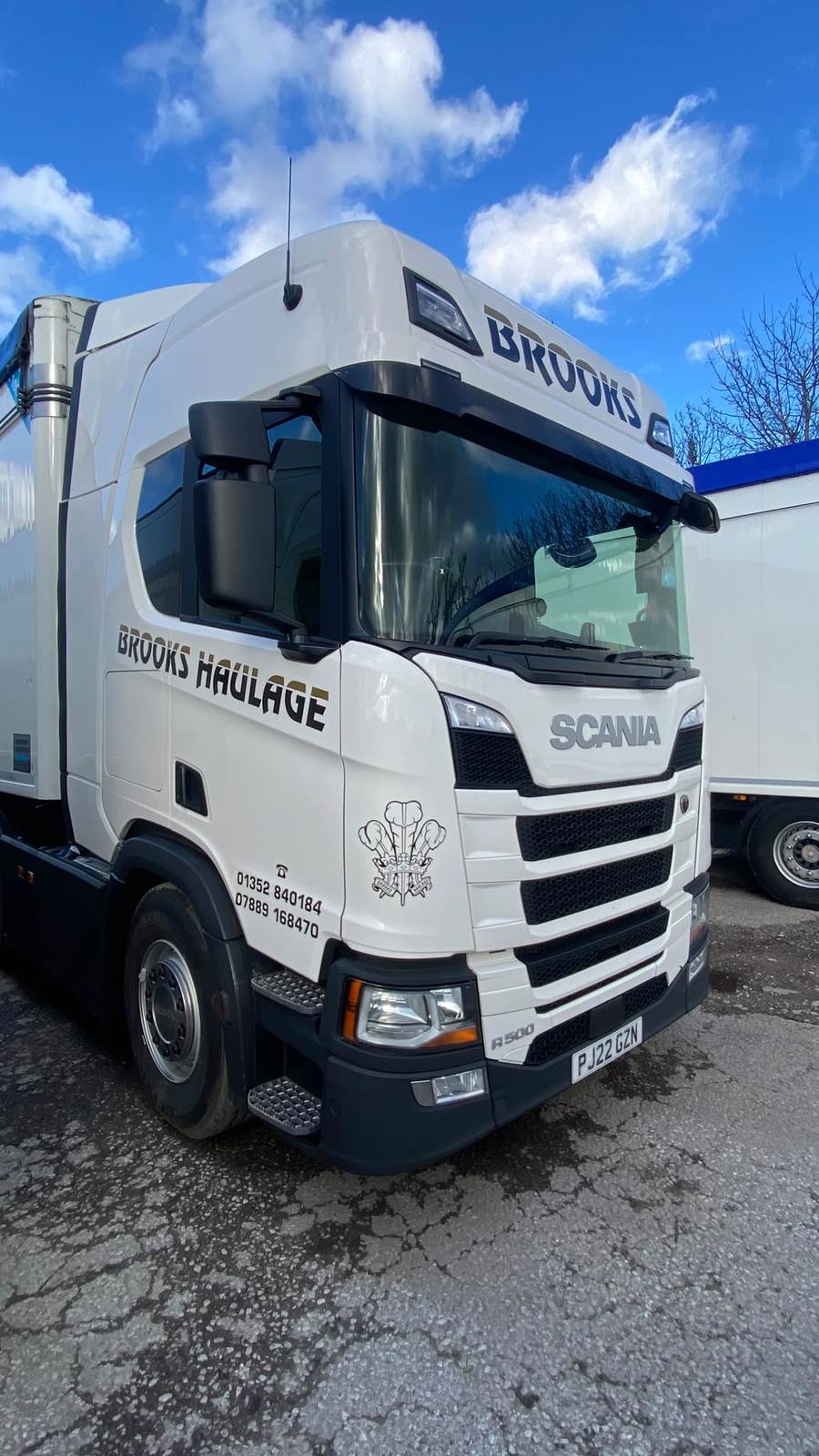 Haulage company van graphics example