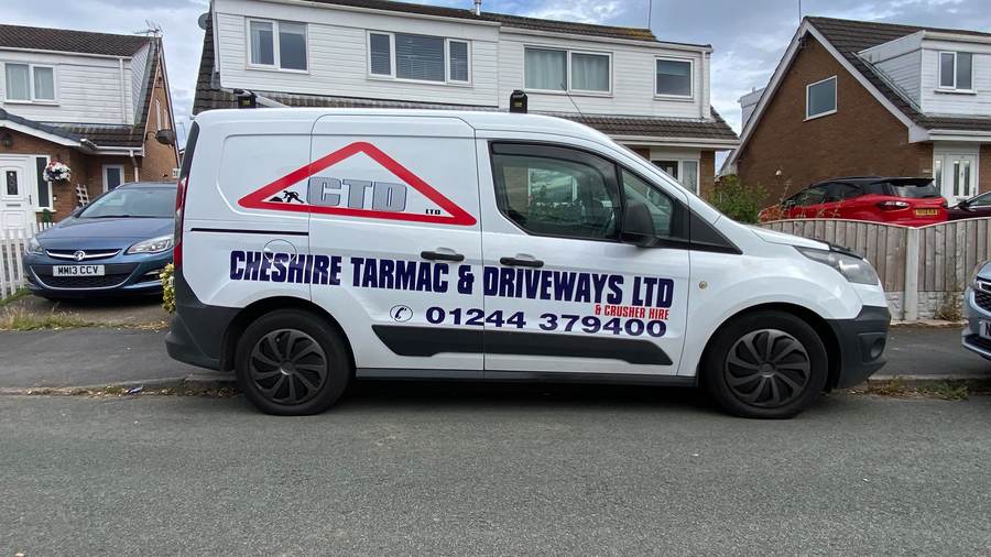 Tarmac and driveways van graphics