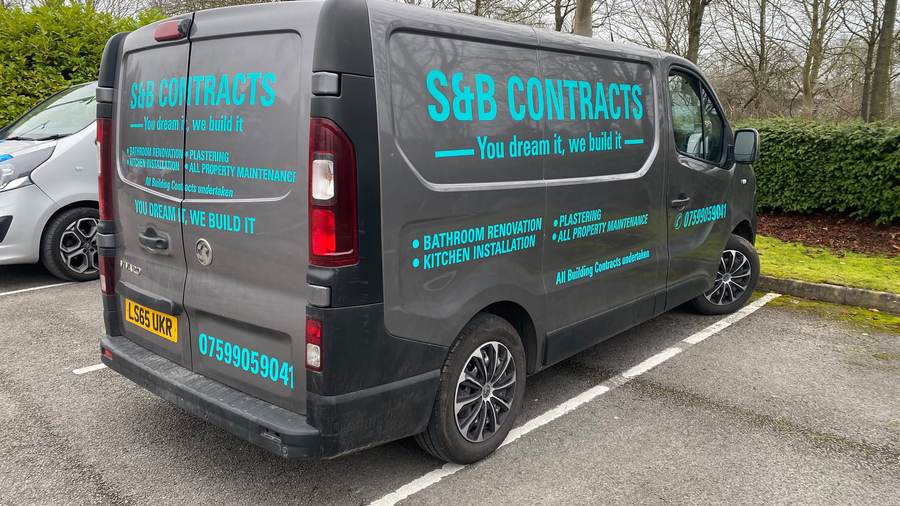 Building contractor van graphics